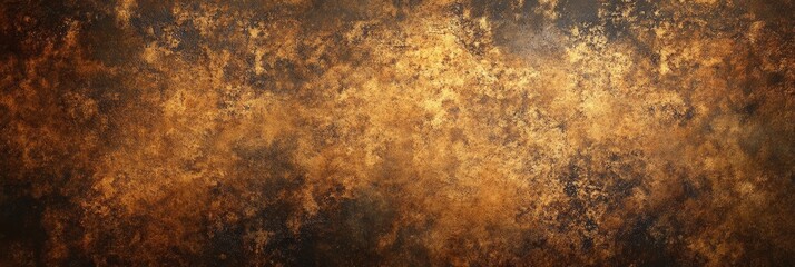 Obraz premium The textured surface displays warm golden and brown hues, creating a rustic appearance that suggests age and character