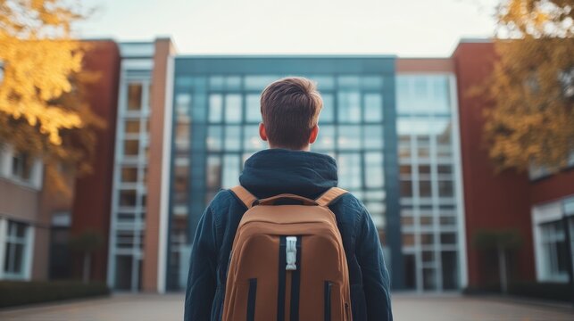 Student Nervously Awaiting First Day of School