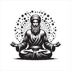 yoga silhouette vector