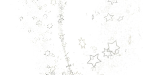 Celestial Christmas Symphony: Enthralling 3D Illustration of Falling Holiday Starbursts