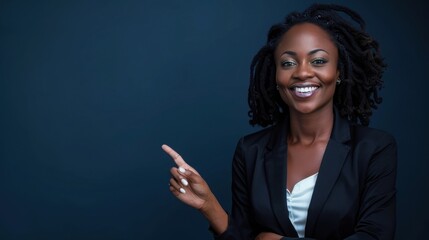 Confident African Woman in Professional Attire