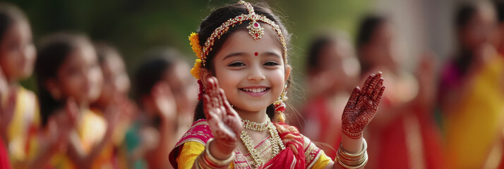 Divas Ball is a Children's Day in India. children in India. Indian children in traditional outfits