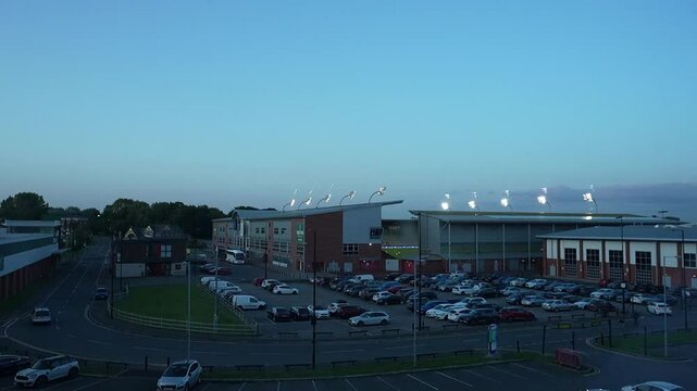 4k day to night timelapse at Leigh Sports Village, Greater Manchester, UK 