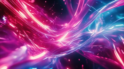 Obraz premium Neon abstract patterns with energy