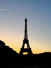 eiffel tower silhouette