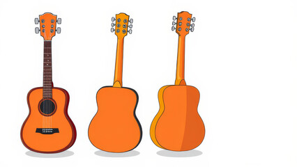 Fototapeta premium Farbenfrohe Akustikgitarre