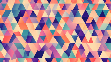 Optical illusion style abstract colorful background, rainbow colors, triangles