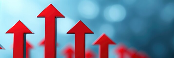 Boosting Business Success Through Growth and Skill Enhancement with an Upward Arrow Illustration