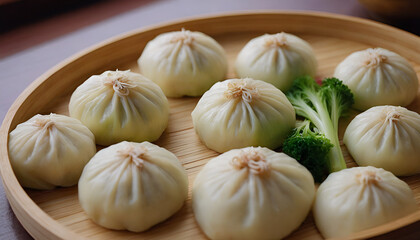 Obraz premium baozi on a plate