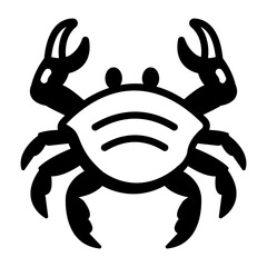 Hand drawn style icon of crab  