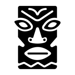 A filled style icon of ancient idol 