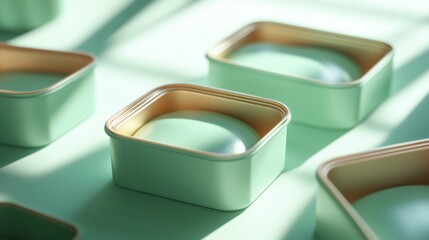 Eco-Friendly Product Showcase in Biodegradable Packaging - High Resolution 3D Rendering with Canon EOS R5 Style for Magazine Ads