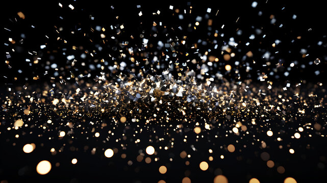 A cluster of digital particles forming a 3D scatter plot against a black background