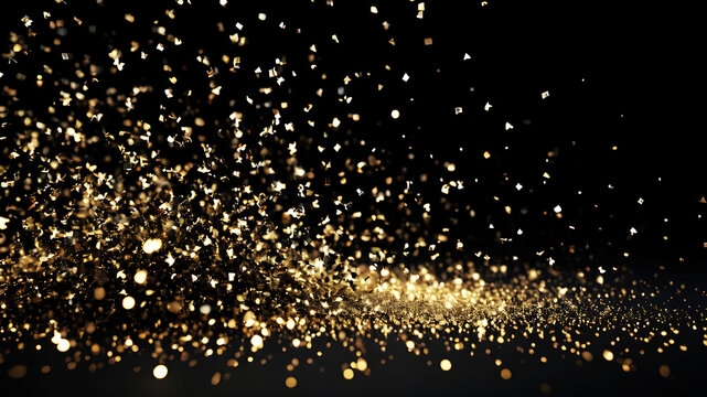 A cluster of digital particles forming a 3D scatter plot against a black background