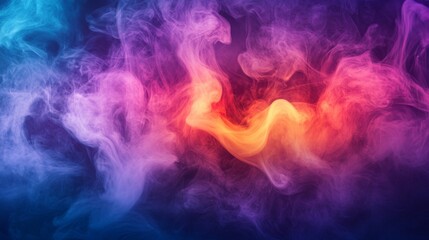 Abstract Colorful Smoke Background