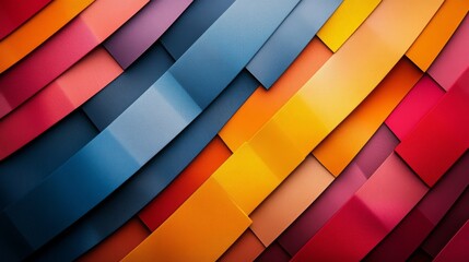 Fototapeta premium Colorful Abstract Layered Pattern