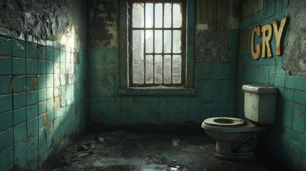 Abandoned Urban Bathroom