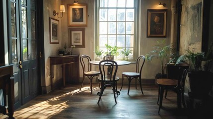 Cozy Vintage Café Interior
