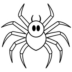 spider on a white background