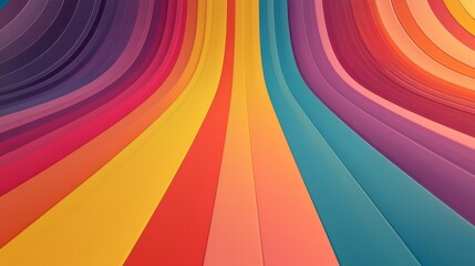 Obraz premium Colorful Abstract Wave Pattern