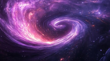 Galaxy in Purple Hues