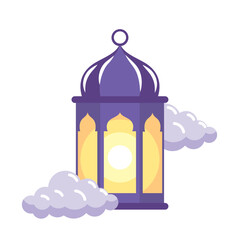 arabic lamp with light shiny