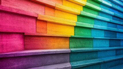 Colorful Geometric Wall Abstract