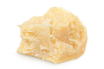 parmesan cheese isolated on white background