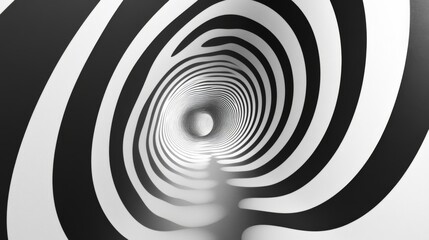 Abstract Monochrome Optical Illusion