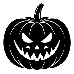 halloween pumpkin isolated on white