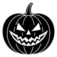 halloween pumpkin isolated on white