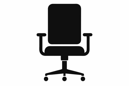 recommend clip art: chair icon, office chair vector silhouette illustration	
                    