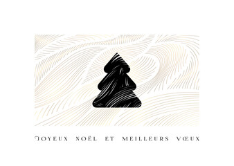 CARTE DE VŒUX LIGNES DORÉES © kazy