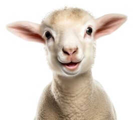 Fototapeta premium PNG Smiling lamb livestock animal mammal.