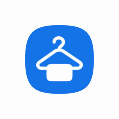 hanger clothes wardrobe icon sign