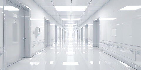 Medical Abstracts - White: A minimalist white abstract, conveying a clean and sterile environment, ideal for a hospital or medical office.
