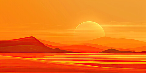 A warm orange abstract, reminiscent of sunsets and adventure, perfect for a travel agency or vacation spot.