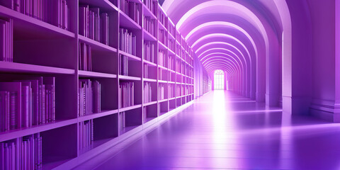 A sophisticated purple abstract, reflecting the intellectual nature of education, ideal for a university or library.