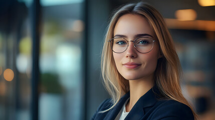 Fototapeta premium Professional Image of a Young Woman Displaying Poise and Confidence