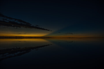 Sunrise at Salar de Uyuni (Uyuni Salt Flat) - Bolivia