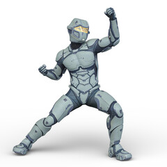 サイバーマン　3DCGレンダリング