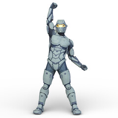 サイバーマン　3DCGレンダリング