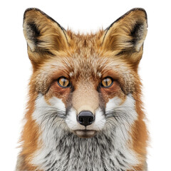 Fototapeta premium red fox head isolated on white
