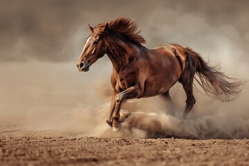 Fototapeta premium running horse running