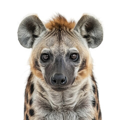 close up of a hyena