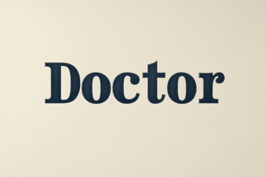 Professional care: text representing a doctor, embodying expertise and dedication in healthcare, designed to highlight role and significance of medical professionals in promoting well-being, health