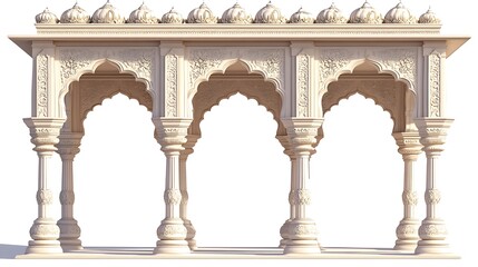 Mughal Garden illustration,Mughal Garden elements collection,Mughal Garden wedding invitation,Mughal Garden frame