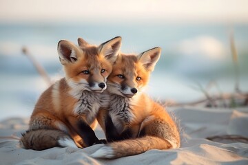 Fototapeta premium red fox vulpes