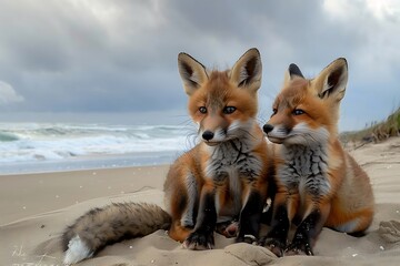 Obraz premium fox vulpes