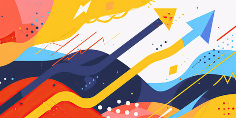 Energetic Sales Pitch: A bold, dynamic background for sales presentations, with energetic lines and shapes symbolizing growth and success.